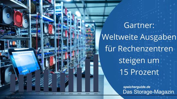 Gartner: Weltweite Ausgaben für Rechenzentren steigen um 15 Prozent